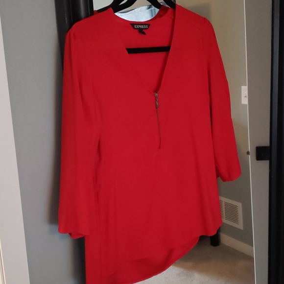 Express Red Blouse - Picture 1 of 3